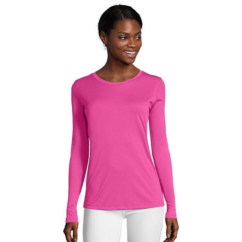 Womens Hanes Cool Dri Long-Sleeve Performance Tee Product Image