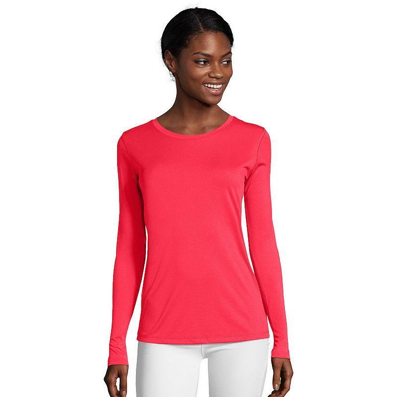 Womens Hanes Cool Dri Long-Sleeve Performance Tee Product Image