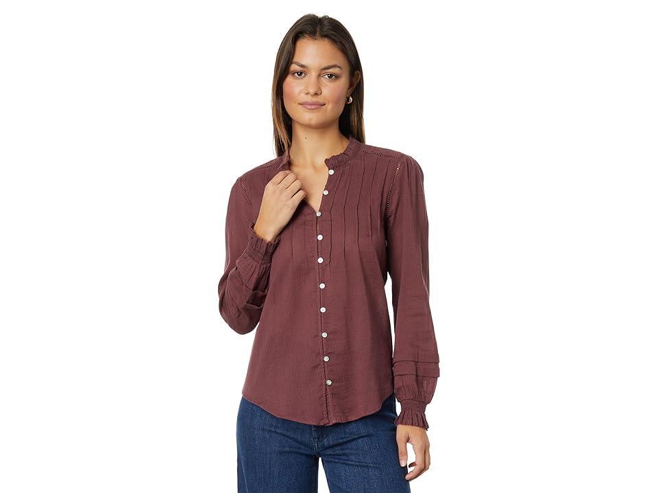 Faherty Willa Top (Catawaba Grape) Women's Clothing Product Image