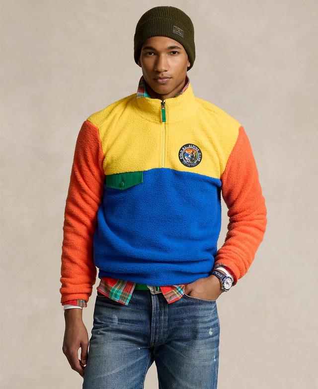 Polo Ralph Lauren Mens Colorblocked Fleece Pullover Sweatshirt Product Image