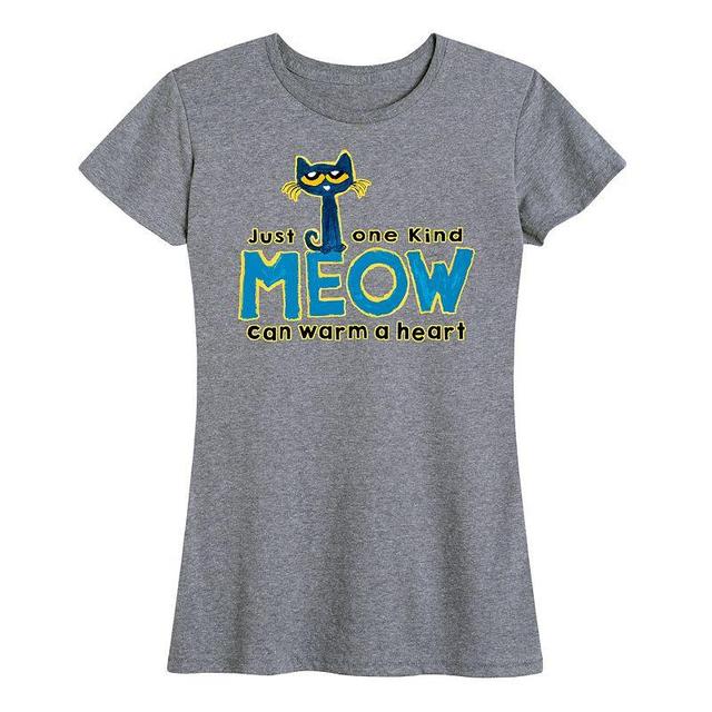 Womens Pete The Cat Meow Graphic Tee, Girls Product Image