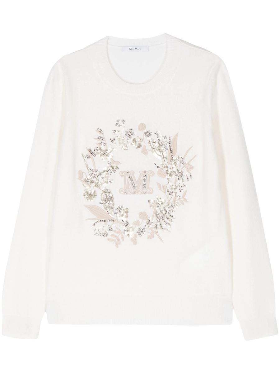 MAX MARA Pullover Bari In White Product Image