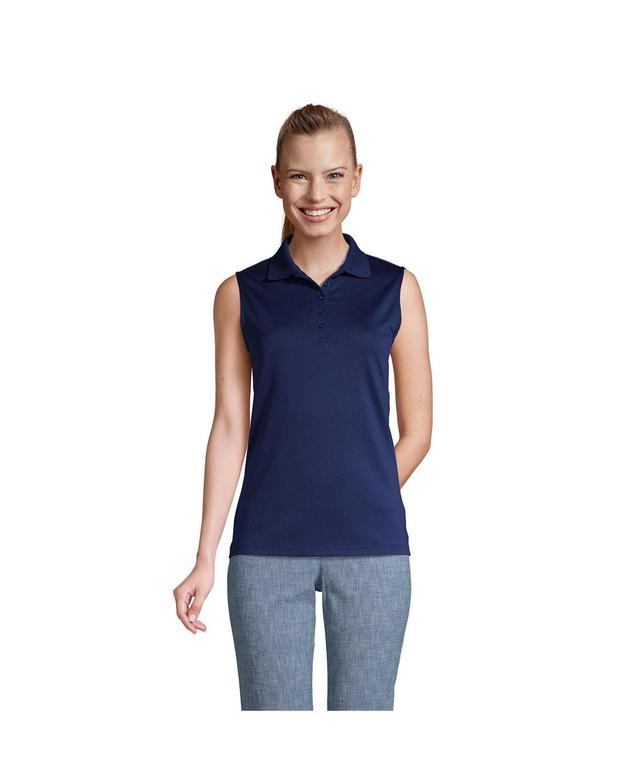 Petite Lands End Supima Cotton Polo Tank Top, Womens Product Image