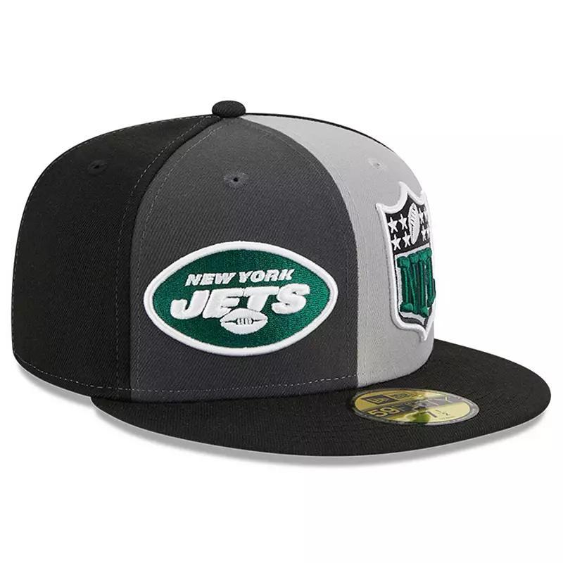 Mens New Era Gray/Black New York Jets 2023 Sideline 59FIFTY Fitted Hat Product Image