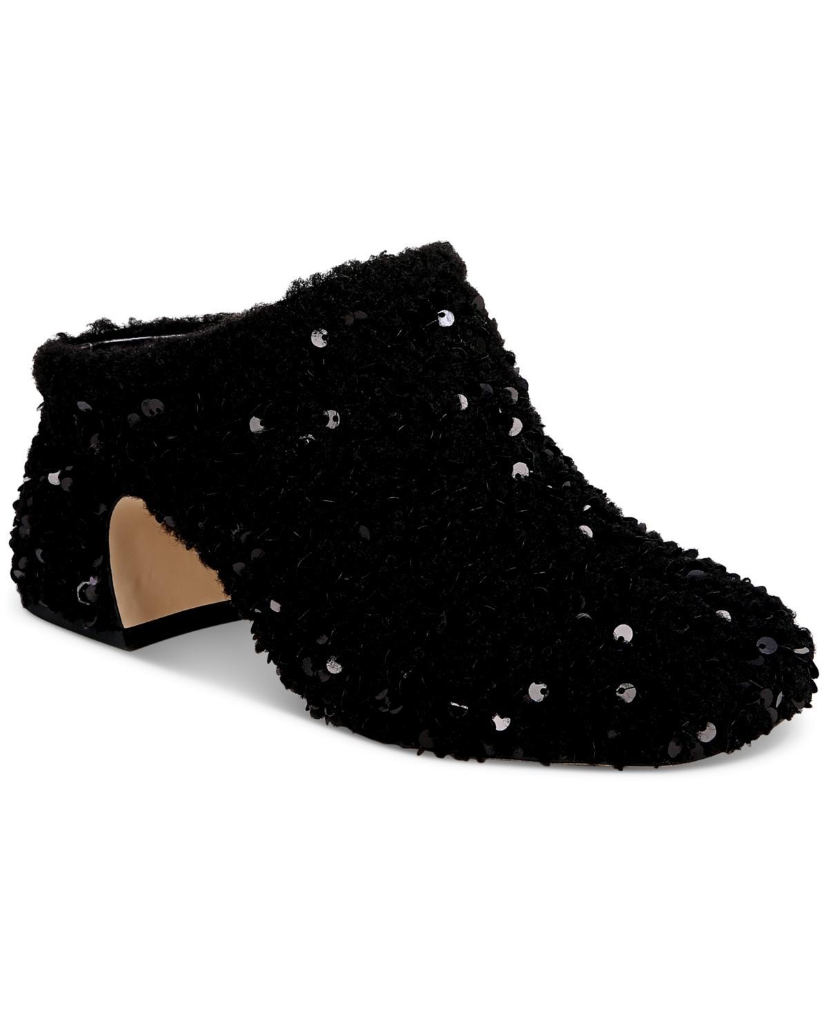 Circus NY Orin Sequined Faux Shearling Heeled Mules Product Image