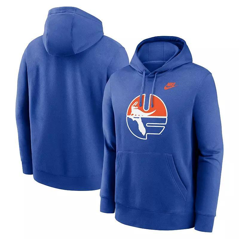 Mens Nike Royal Texas Rangers Cooperstown Collection Team Logo Fleece Pullover Hoodie Product Image