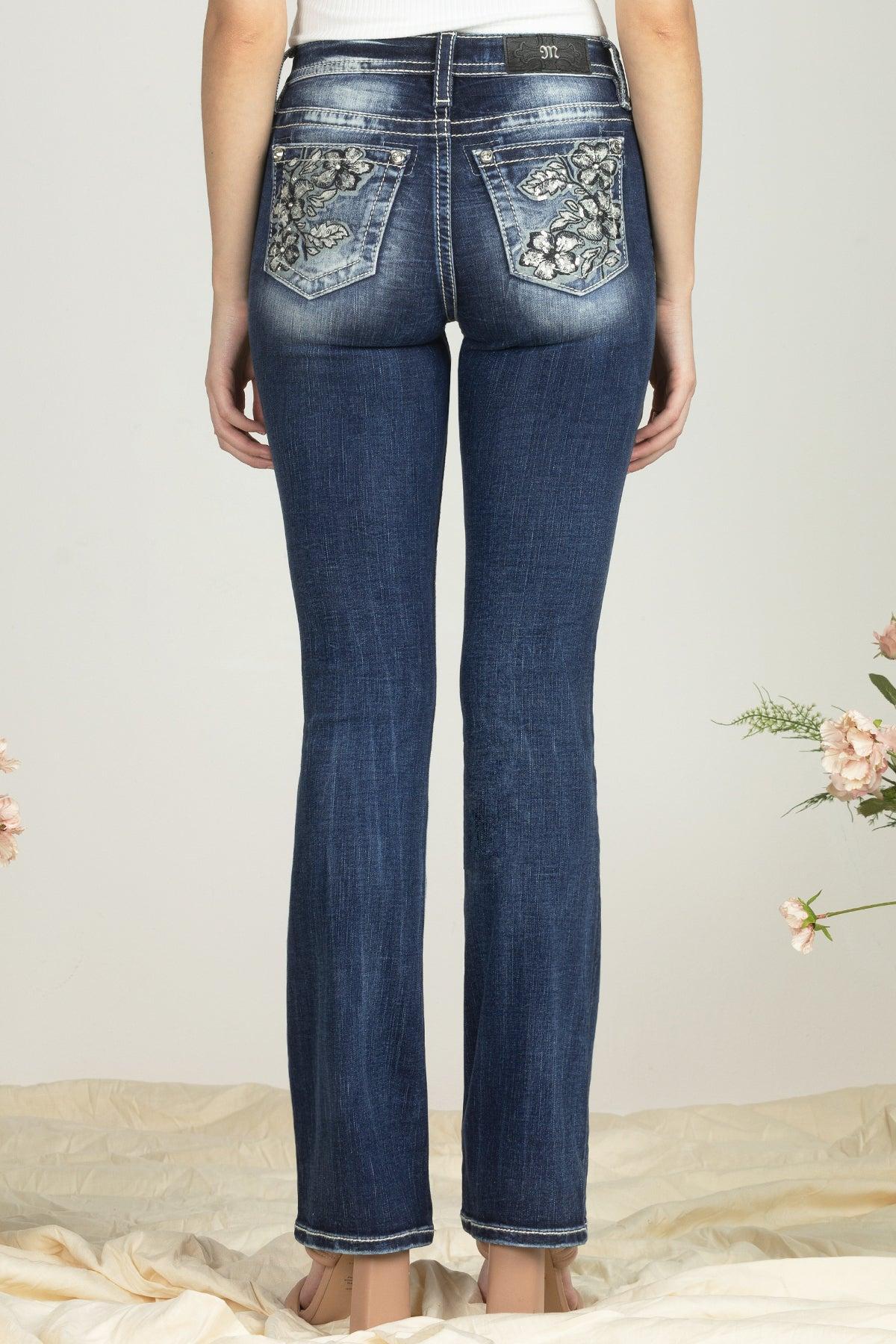 Three Flower Sequined Denim product image