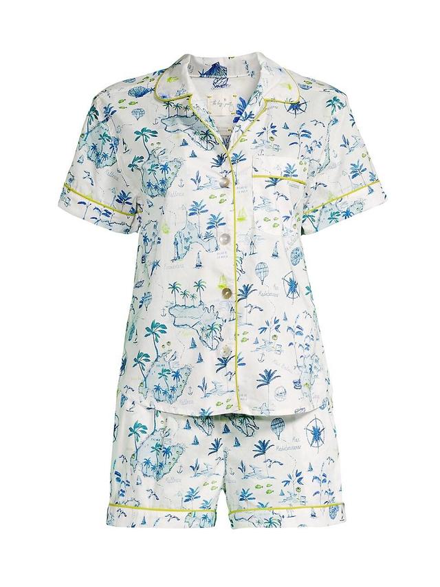 Womens Somewhere Beyond The Sea Nina 2-Piece Pajama Set Product Image