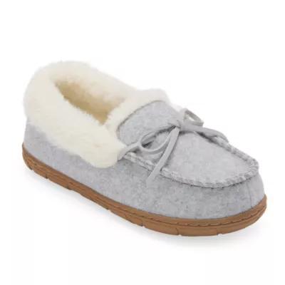 St. John's Bay Faux Fur Moccassin Womens Moccasin Slippers Product Image