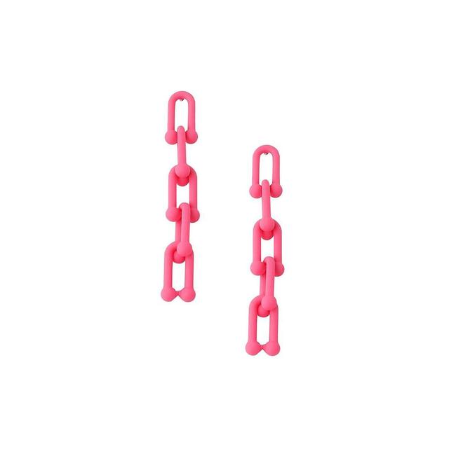 Sohi Womens Chainlink Drop Earrings Product Image