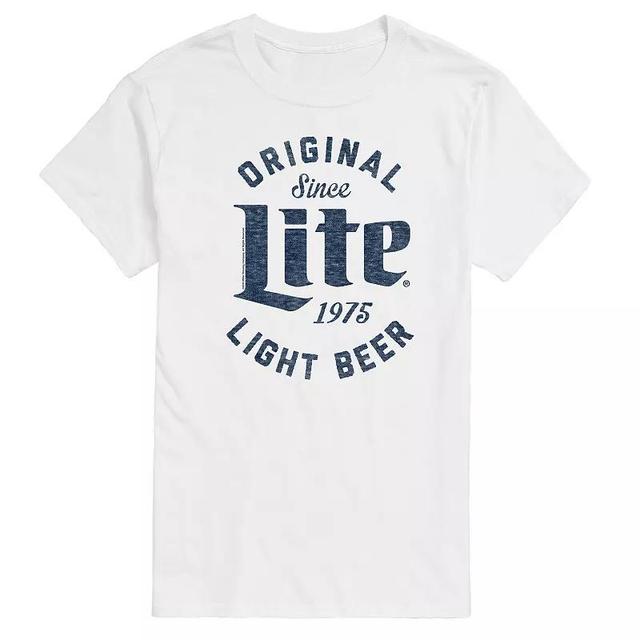 Big & Tall Miller Lite Original Light Beer 1975 Graphic Tee, Mens Grey Gray Product Image