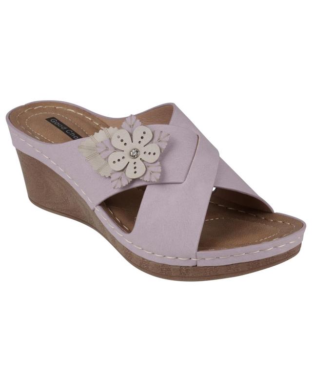 Gc Shoes Womens Selly Flower Wedge Sandals Product Image