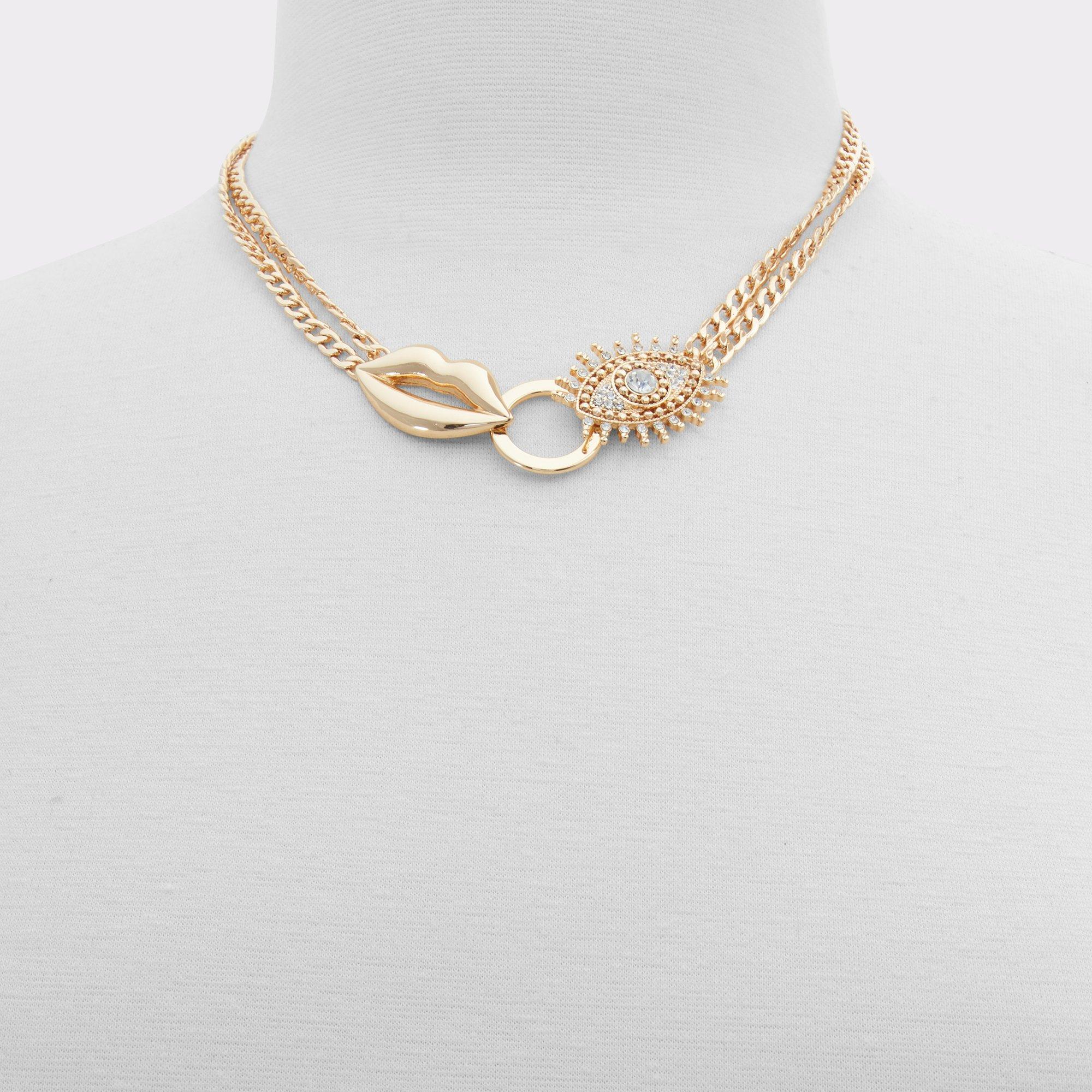 Wantsum Gold/Clear Multi Women's Necklaces | ALDO US Product Image