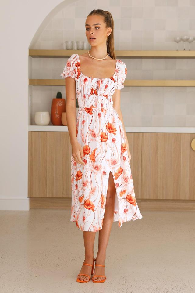 Promises In The Garden Midi Dress Floral Product Image