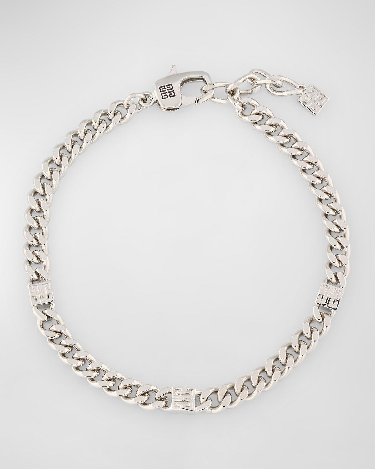 Men's 4G Silvery Small Chain Bracelet Product Image