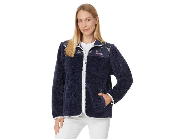 Vineyard Vines Full-Zip Jacket (Sienna Floral Women's Sweater Product Image