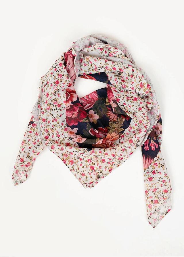 Addison Scarf in Navy Floral Product Image