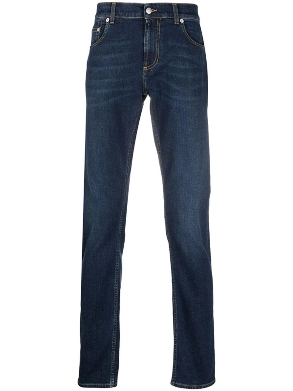 Jeans With Logo On The Back In Black Product Image