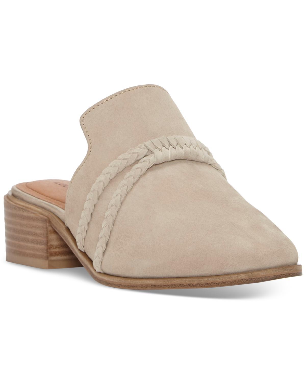 Lucky Brand Womens Marisole Braided Block-Heel Clog Mules - Cobblestone Product Image