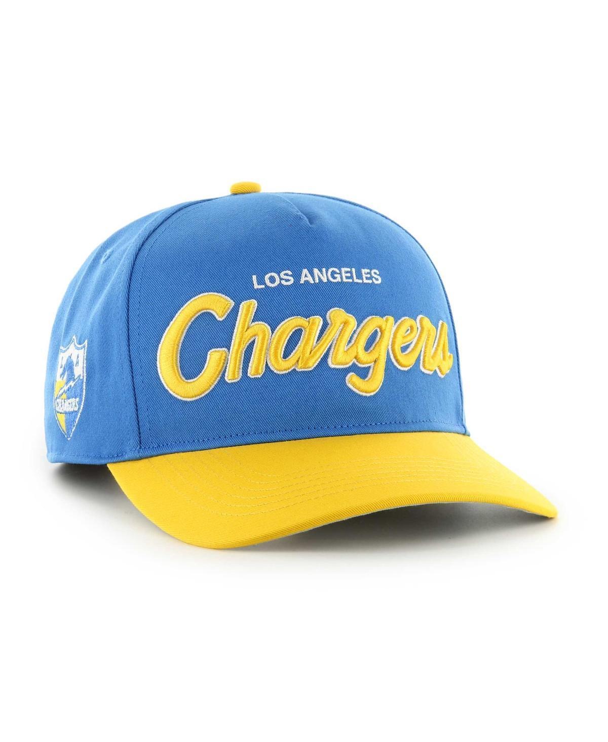 Mens 47 Powder Blue/Gold Los Angeles Chargers Crosstown Two-Tone Hitch Adjustable Hat Product Image