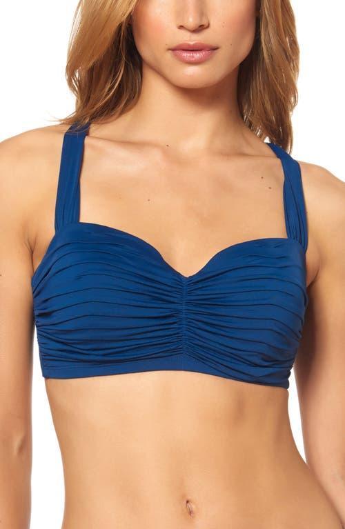 Rod Beattie Kore Shirred Bandeau Bikini Top Product Image