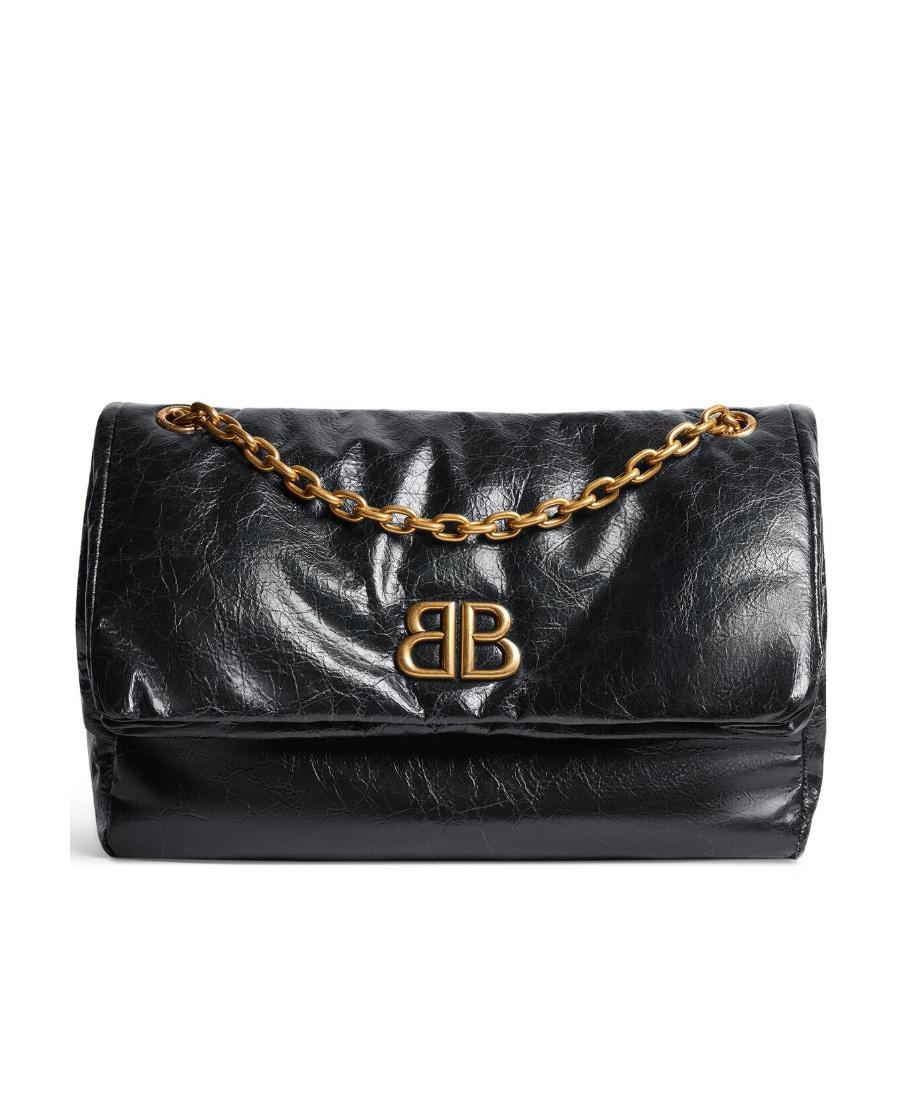 BALENCIAGA Monaco Shoulder Bag In Black Product Image