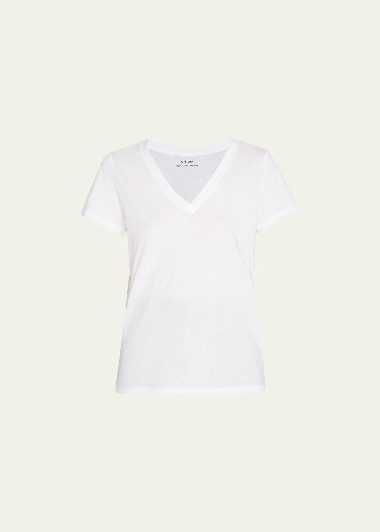 Womens Plunging V-Neck T-Shirt Product Image