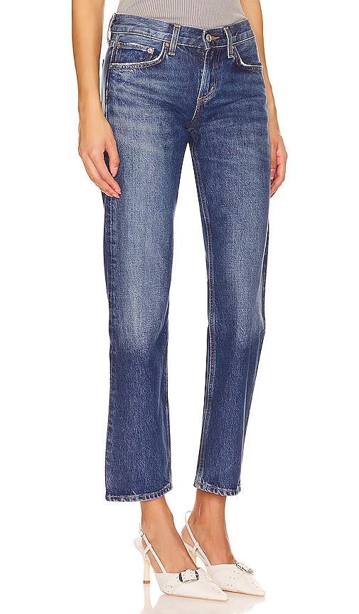 Agolde - Amber Low-Rise Straight-Leg Jeans - Medium WashModa Operandi Product Image