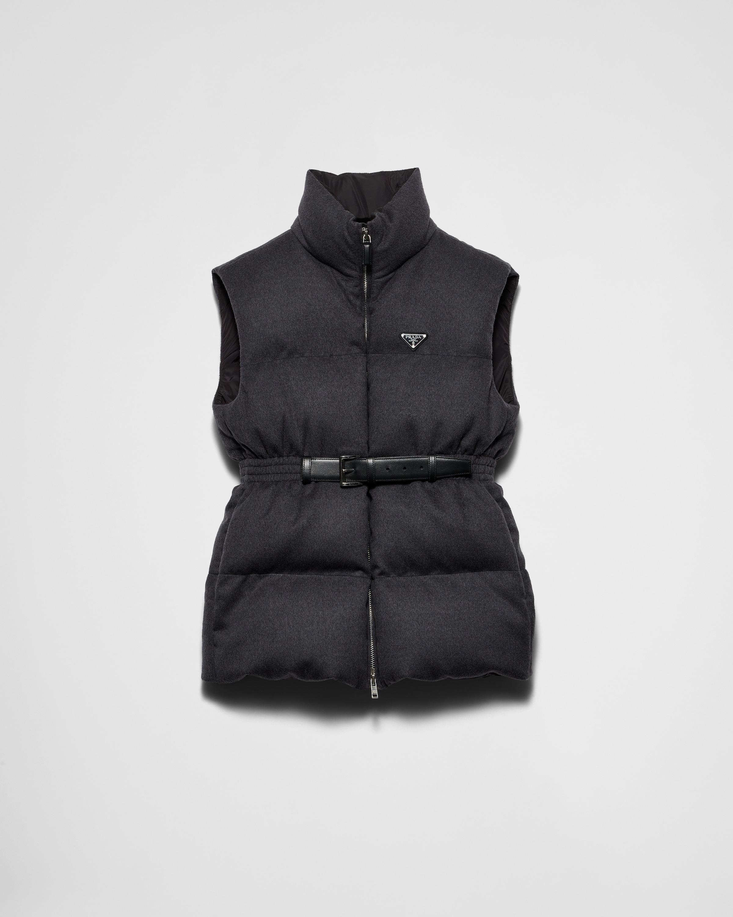 Flannel down vest Product Image