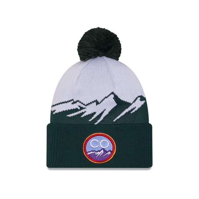 Colorado Rockies City Connect Pom Knit Hat Male Product Image