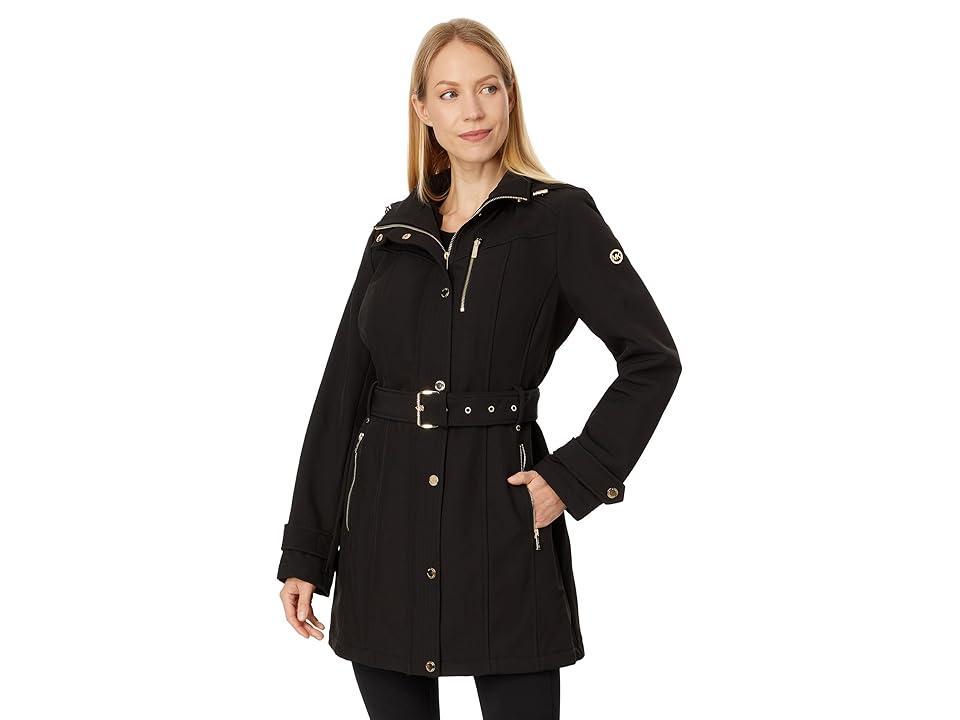 MICHAEL Michael Kors Snap Front Softshell M523225BZ Women's Jacket Product Image