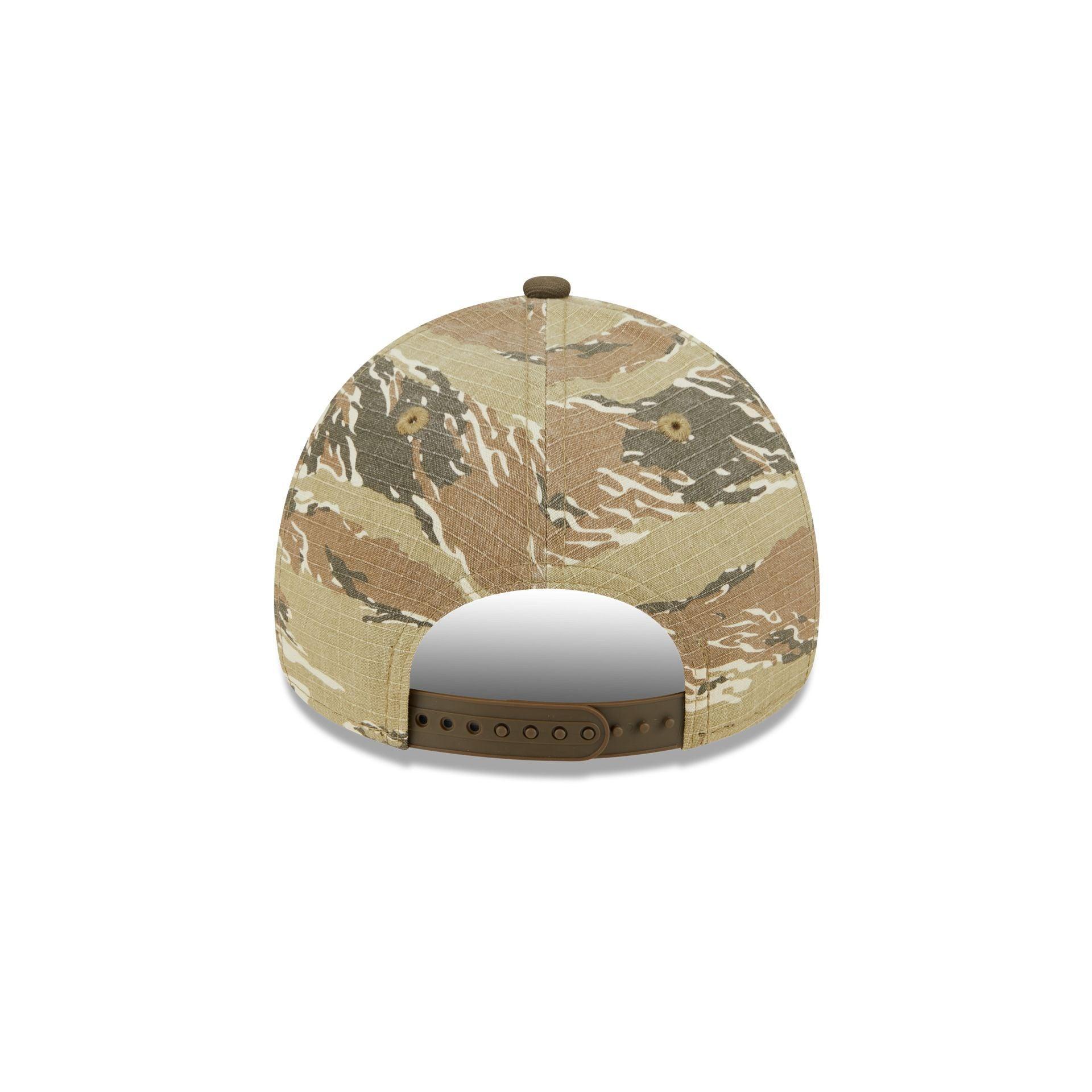 Atlanta Braves Tiger Camo 9FORTY A-Frame Snapback Hat Male Product Image