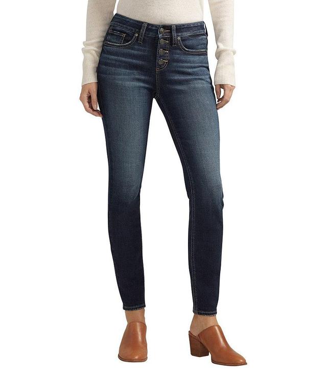 Silver Jeans Co. Suki Mid Rise Curvy Fit Skinny Leg Jeans Product Image