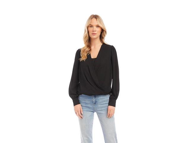 Karen Kane Drape Front Top Women's Clothing Product Image