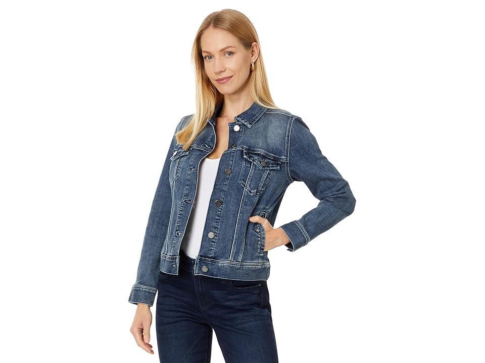 Liverpool Los Angeles Womens Stretch Denim Trucker Jacket Product Image