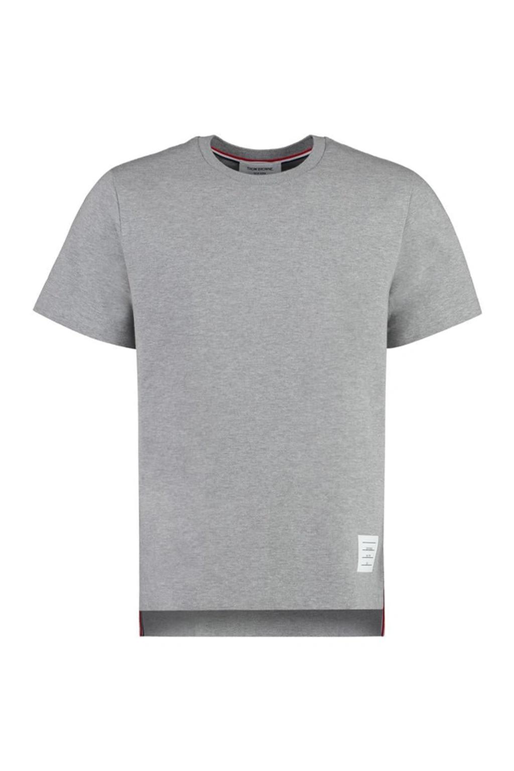 THOM BROWNE T-shirt  Men In Grey Product Image