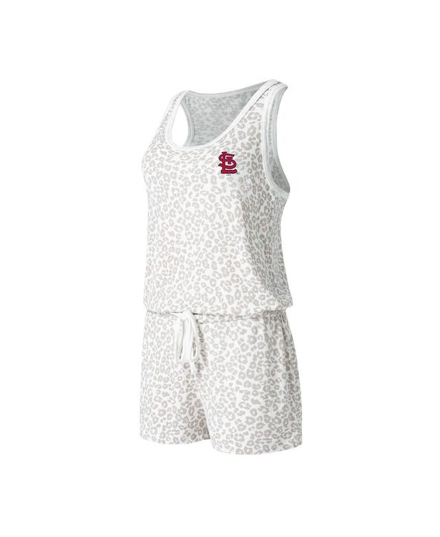 Womens Concepts Sport Cream Chicago Cubs Montana Hacci Knit Romper Product Image