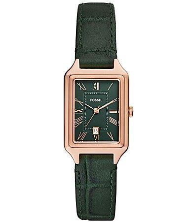 Fossil Womens Quartz Green Croco Watch 23mm - Green Product Image