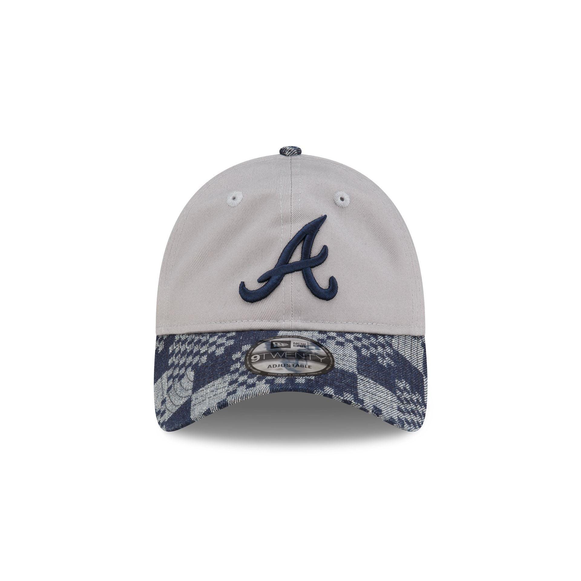 Atlanta Braves Pattern Denim 9TWENTY Adjustable Hat Male Product Image