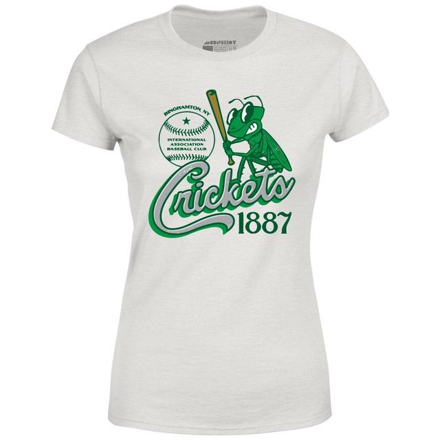 Binghamton Crickets - New York - Vintage Defunct Baseball Teams - Women's T-Shirt Female Product Image