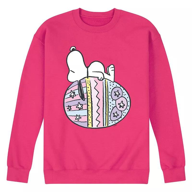 Mens Peanuts Snoopy Easter Egg Fleece Sweatshirt Product Image