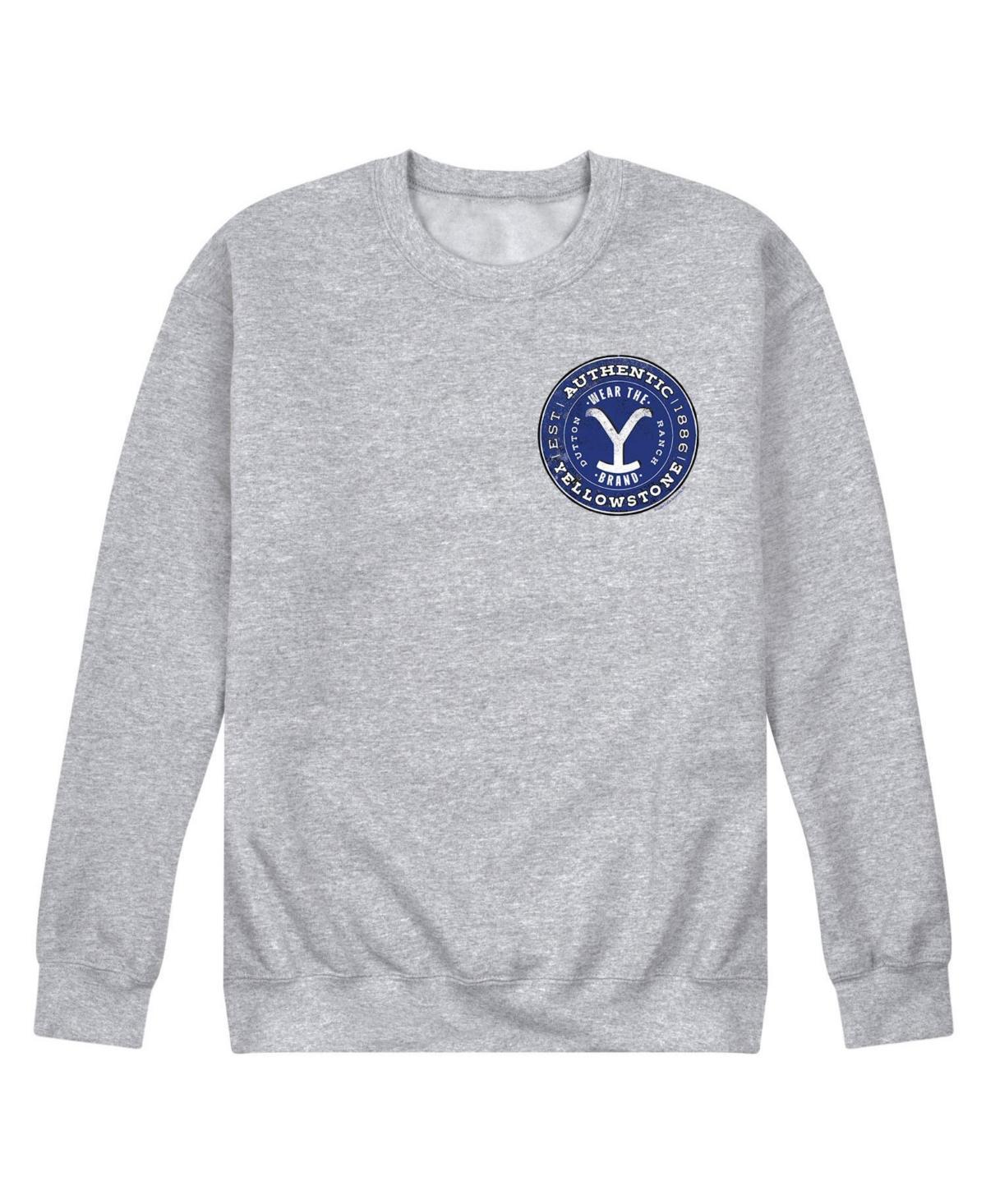 Mens Yellowstone Authentic Blue Logo Fleece Sweatshirt Product Image