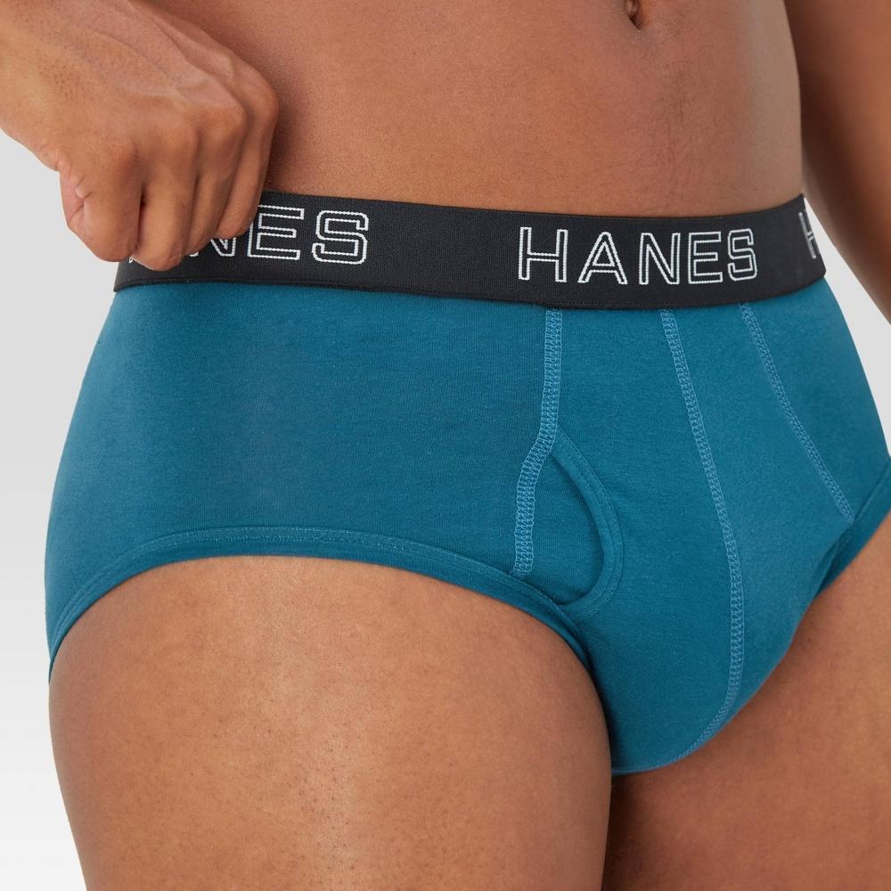 Hanes Premium Men's Stretch Classic Briefs 6pk - Blue/Black/Red S Product Image