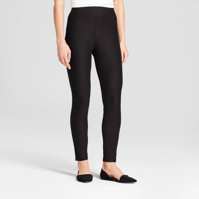 Women's High-Waist Jeggings - A New Day™ Black L Product Image