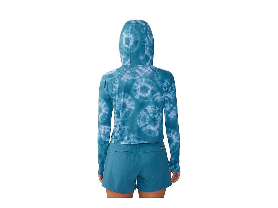 Mountain Hardwear Crater Lake Crop Zip (Baltic Spore Dye Print) Women's Clothing Product Image