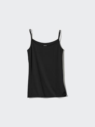 Womens Airism Camisole with Moisture-Wicking Black Small UNIQLO US Product Image