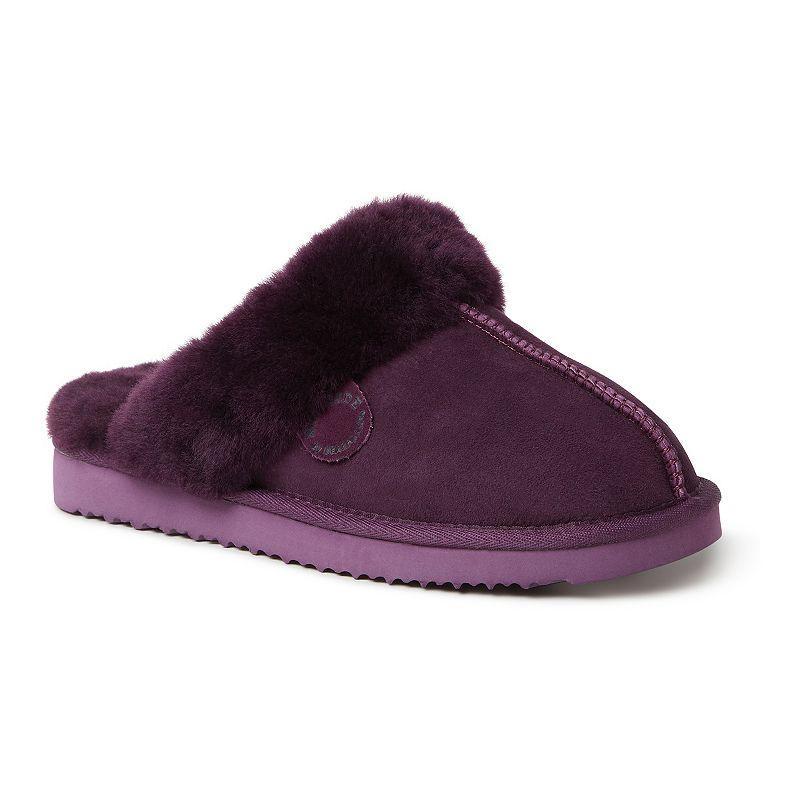 Fireside by Dearfoams Sydney Scuff Womens Slippers Brown Product Image