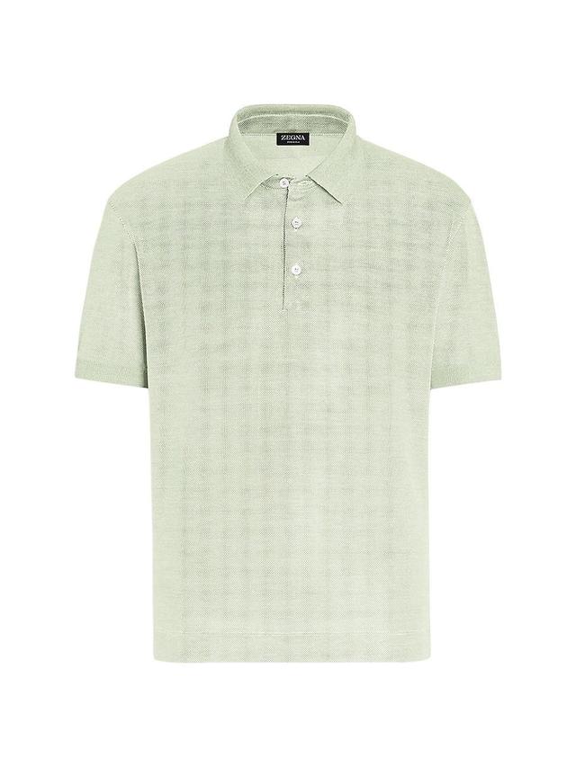 Mens Silk Polo Shirt Product Image