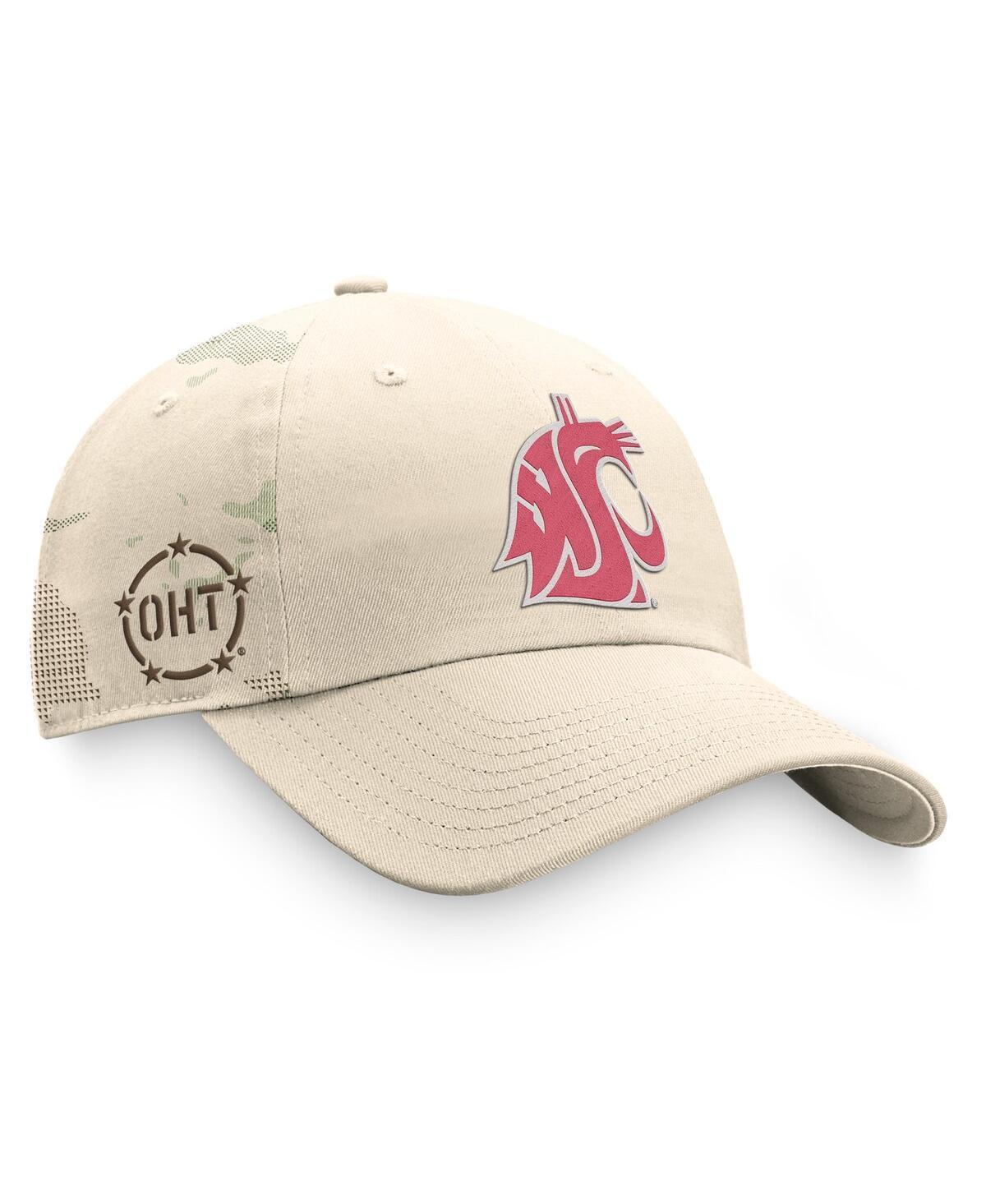 Mens Top of the World Khaki Washington State Cougars Oht Military-Inspired Appreciation Camo Dune Adjustable Hat Product Image