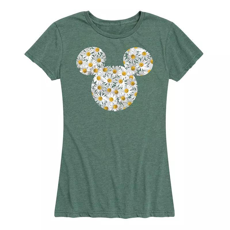 Disneys Mickey Mouse Womens Daisies Graphic Tee Product Image